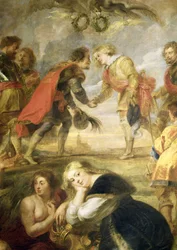 II. Ferdinánd (1578-1637) és fia, Infante Ferdinánd bíboros találkozója az 1634-es nordlingeni csata előtt, 1634-1635